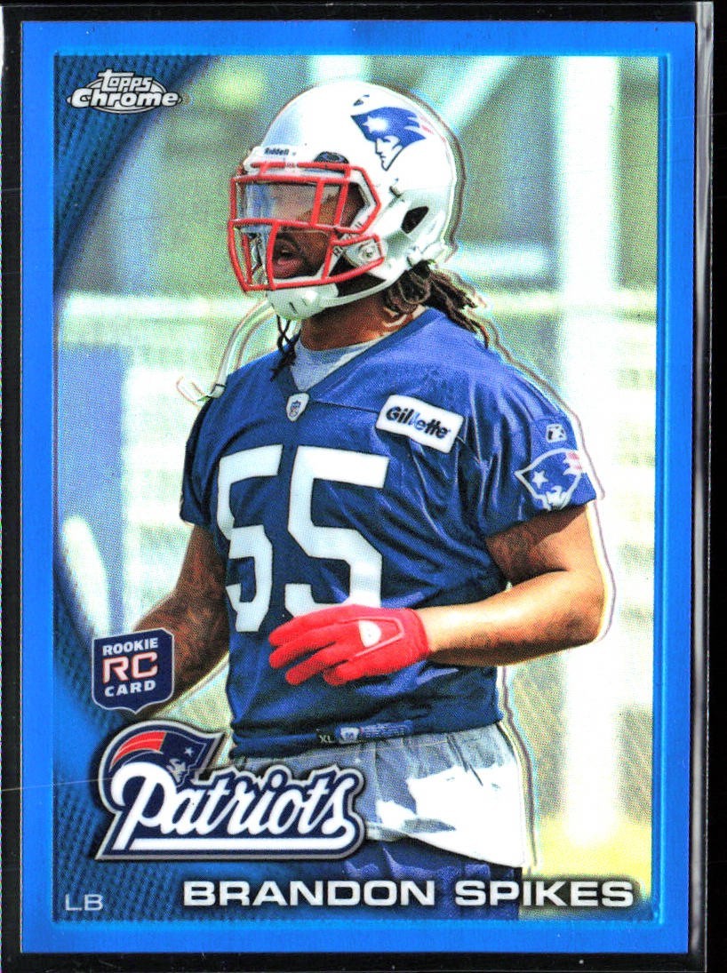 Brandon Spikes Topps Chrome #C85 Blue Refractor