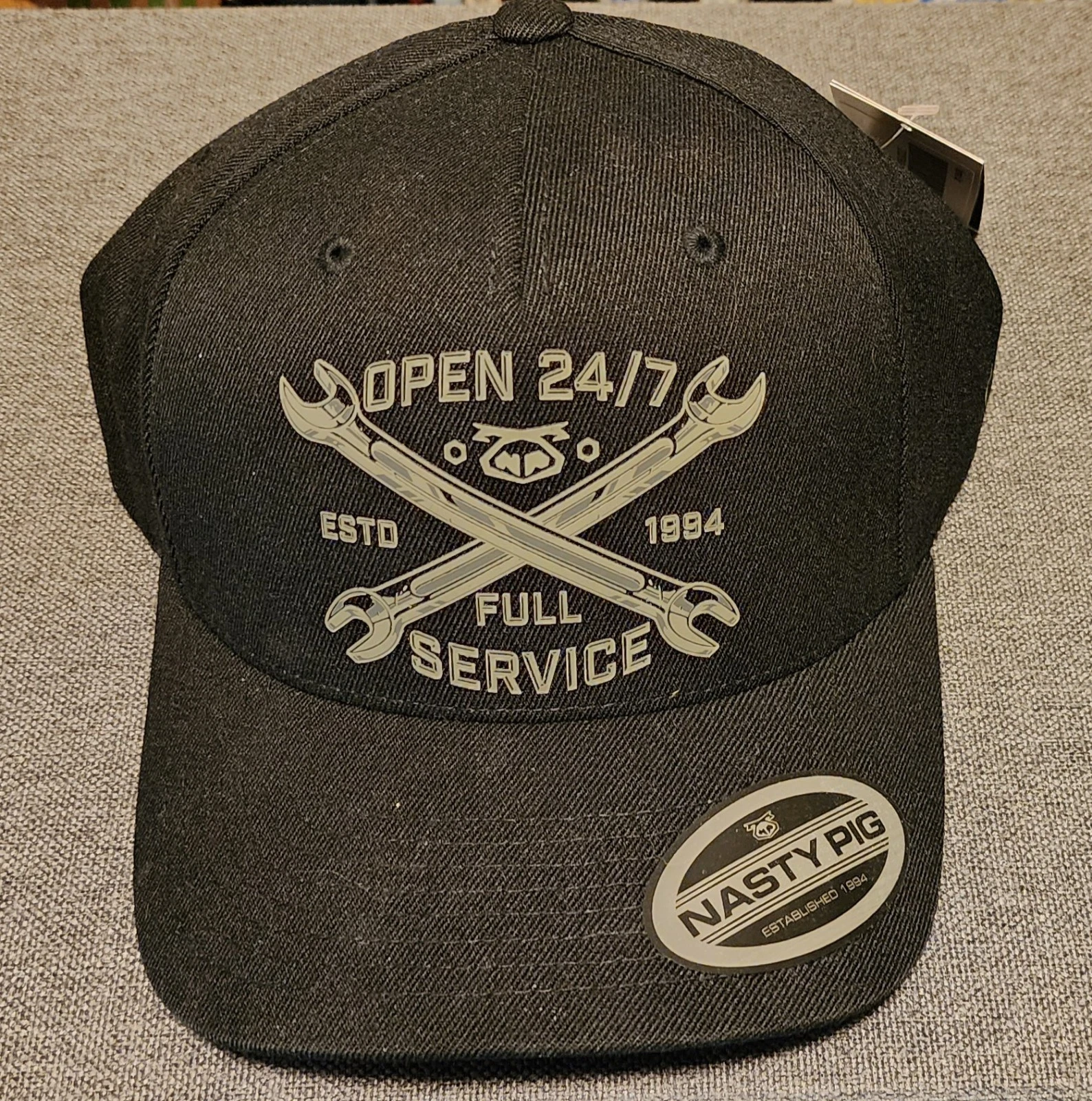 NWT Nasty Pig Mechanic Cap Hat In Black Lg/ XL
Opens in a new window or tab