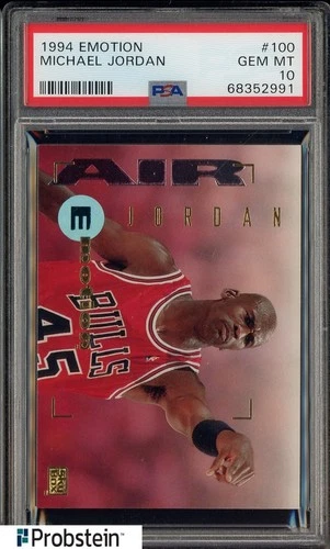​Michael Jordan 1994 Skybox Emotion Card #100 PSA 10 GEM MT Chicago Bulls