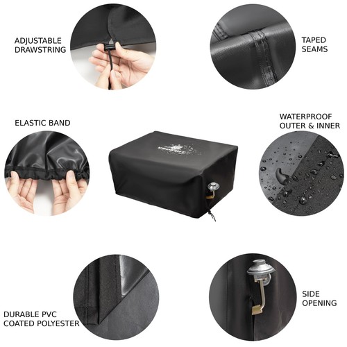 Griddle Cover for Blackstone 22 inch Griddle with Hood, Heavy Duty Waterproof... - Picture 3 of 6