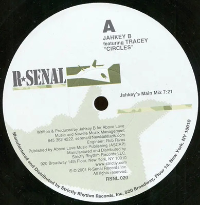 Jahkey B Featuring Tracey Circles Vinyl Single 12inch NEAR MINT R-Senal