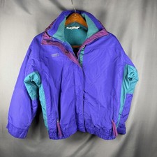 Vintage Columbia Bugaboo Jacket 3 in 1 Fleece Lined Ski Snowboard Womens L USA