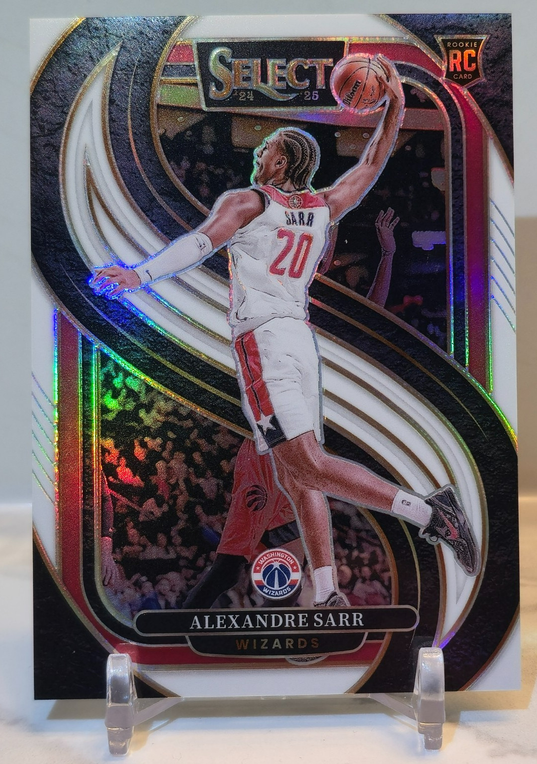 ALEXANDRE SARR ROOKIE 2024-25 Select #185 Premier Level RC WHITE PRIZM /149
