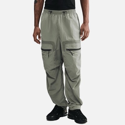 (M) Nike Tech Light Army Woven Cargo Pants Green/Black Medium HJ2940-320