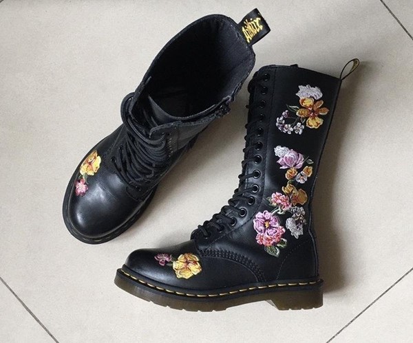 Dr. Martens Damenstiefel schwarz Leder 35 #3L0J
