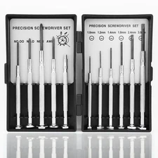 11PCS Small Precision Screwdriver Set, Premium Mini Screw Driver Set Kit, 6 D...