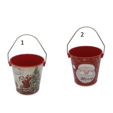 Fgf Secchiello In Latta Natalizio Diam 13 Cm Fgf90934