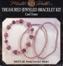 Mill Hill Treasured Jeweled Bracelet Kit Amethyst Mist MHTJ6