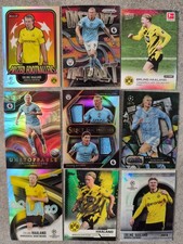 Card Erling Haaland Patch Zaffiro numerate refractor panini/ Topps 150 varianti