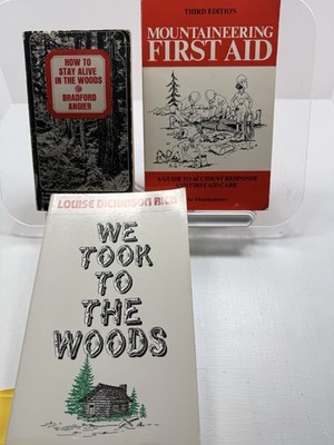 Wilderness Survival Book Lot Angier Mountaineering First Aid Maine Woods