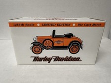 Liberty Harley Davidson 1929 Ford Model A Roadster 1/25 Diecast Bank NEW NIB