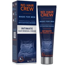 No Hair Crew Intimate/Private At Home Hair Removal Cream for Men Painless 100ml