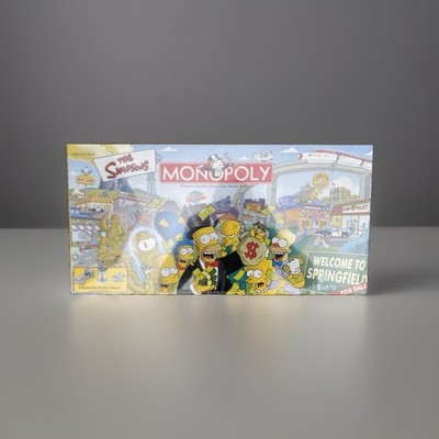 The Simpsons Monopoly Board Game 2001 Parker Brothers Welcome To Springfield