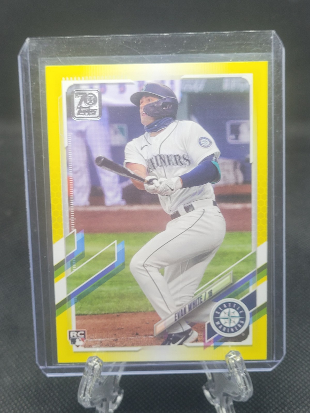 2021 Topps -  Yellow #151 Evan White (RC)