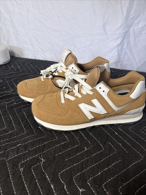 New Balance 574 Brown White U574WCE 8.5 Men 10 Women