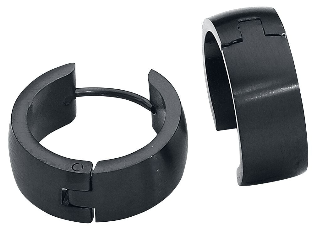 etNox Ohrring Унисекс Edelstahl Creolen schwarz Стандартный 3590₽