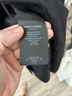 Saint Laurent Paris Dress Shirt Long Sleeve Mens Size 15.5-39
