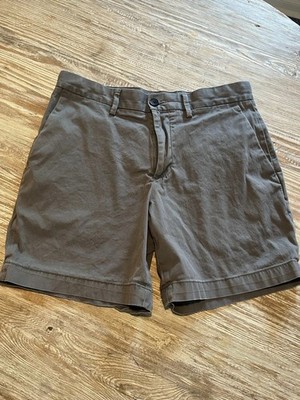 Banana Republic Aiden Shorts Mens SZ30 Charcoal Comfort Cotton