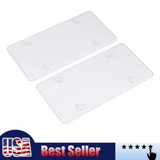 2 Clear License Plate Tag Frame Covers Clear License Plate Tag Frame Covers