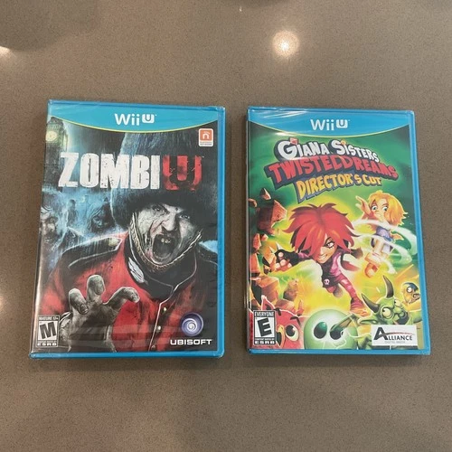 ZombiU Giana Sisters Lot Sealed Nintendo Wii U Directors Cut Twisted Dreams
