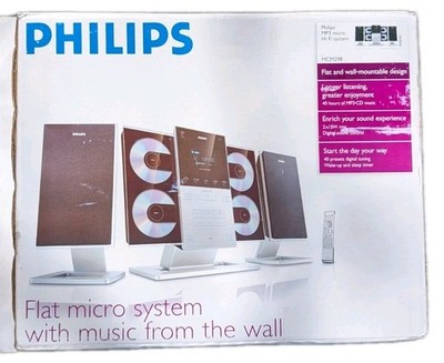 Philips Mcm298/37 Micro System China 4-Disc CD MP3 FM Player Wall Mounted Audio