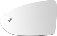 TRQ Mirror Glass Driver Side for Models with Factory Equipped Blind Sp... Bundle