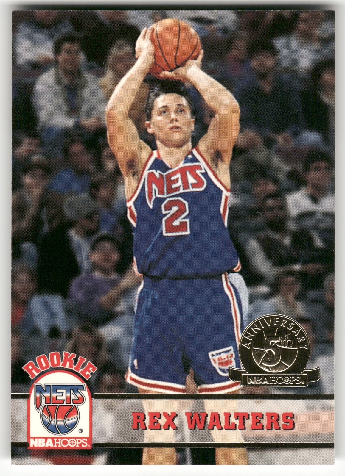 1993-94 Hoops #374 Rex Walters Fifth Anniversary Gold