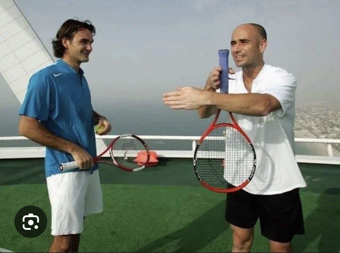 Nike Roger Federer 2005 Australian Open Tennis Henley Shirt XL