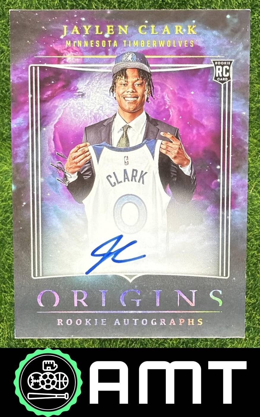 Jaylen Clark RC 2023-24 Panini Origins Rookie Black Auto 1/1 Timberwolves