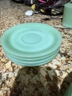 Fire King Jadite Plates Set Of 4