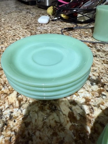 Fire King Jadite Plates Set Of 4