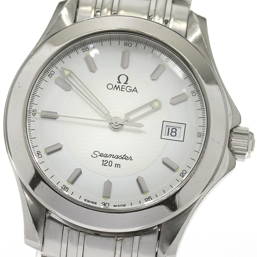 Orologio Uomo Omega Seamaster120 2511.21 Data Quadrante Bianco Quarzo_870026