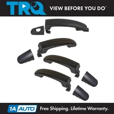 TRQ Exterior Outside Black Door Handle Front Rear Set 4pc for Focus Escape CMax