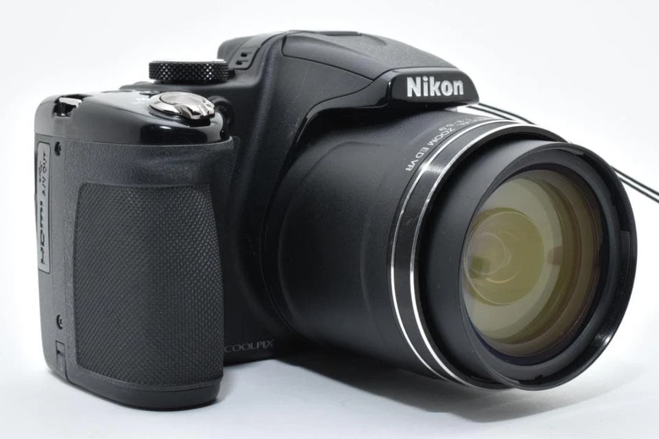 Cámara digital compacta Nikon COOLPIX P520 negra 18,1 MP 42x zoom probada Japón Foto 4 de 4