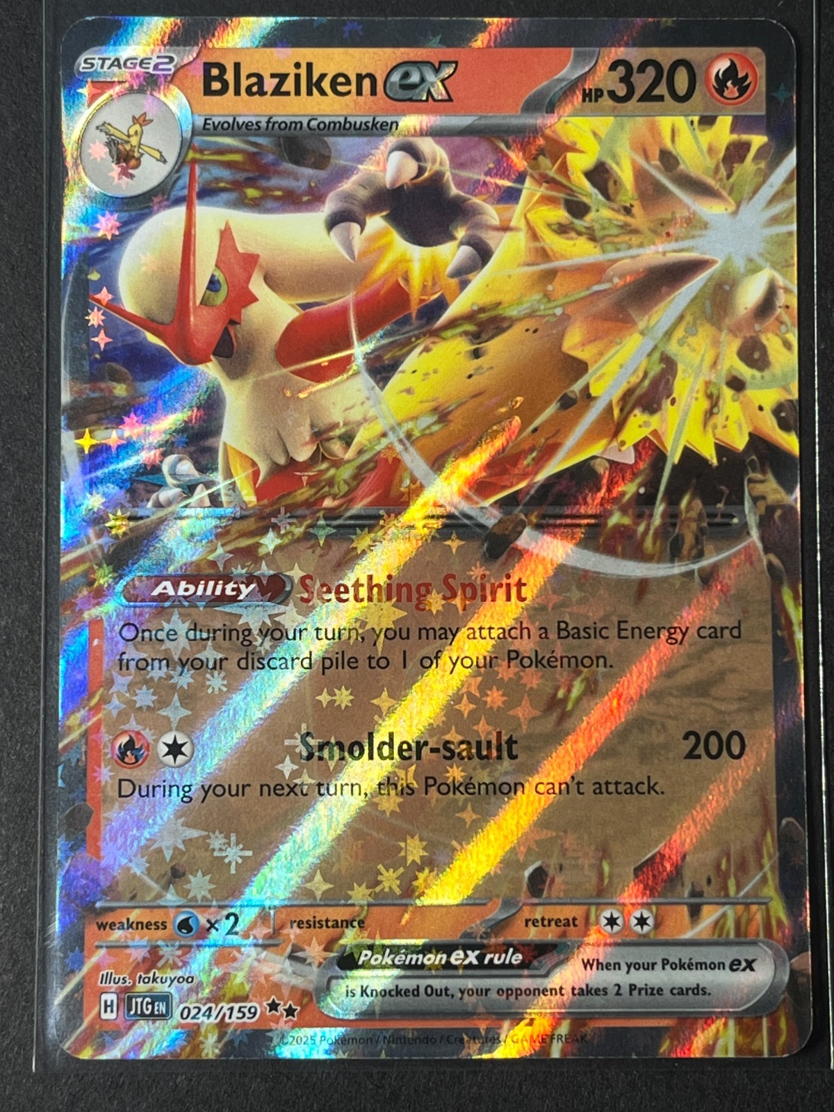 Blaziken ex 024/159 Sv09: Journey Together JTG Holo NM Pokemon