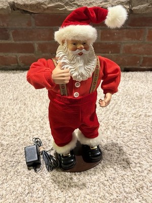 Jingle Bell Rock Animated Musical Dancing Santa Claus Vintage