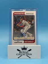 2023 Topps Heritage CJ Abrams Real One Auto #ROA-CA Autograph Wash. Nationals