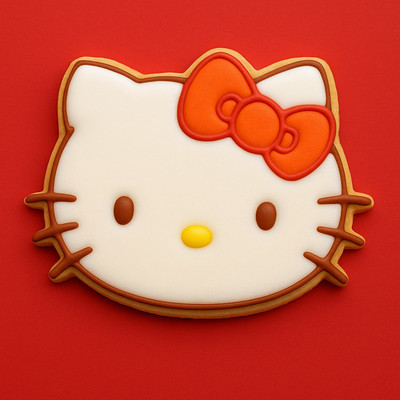 Hello Kitty Ausstecher 3 cm Gesicht