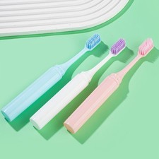 3Pcs Travel Cleaning Toothbrush Foldable Portable Small Dental Brush Adult Soft