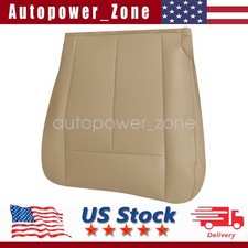 For 2007-2014 Ford Expedition Passenger Bottom Perforated Leather Seat Cover Tan
