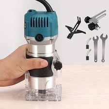 Enrutador de madera eléctrico recortador manual palma carpintería router herramienta con