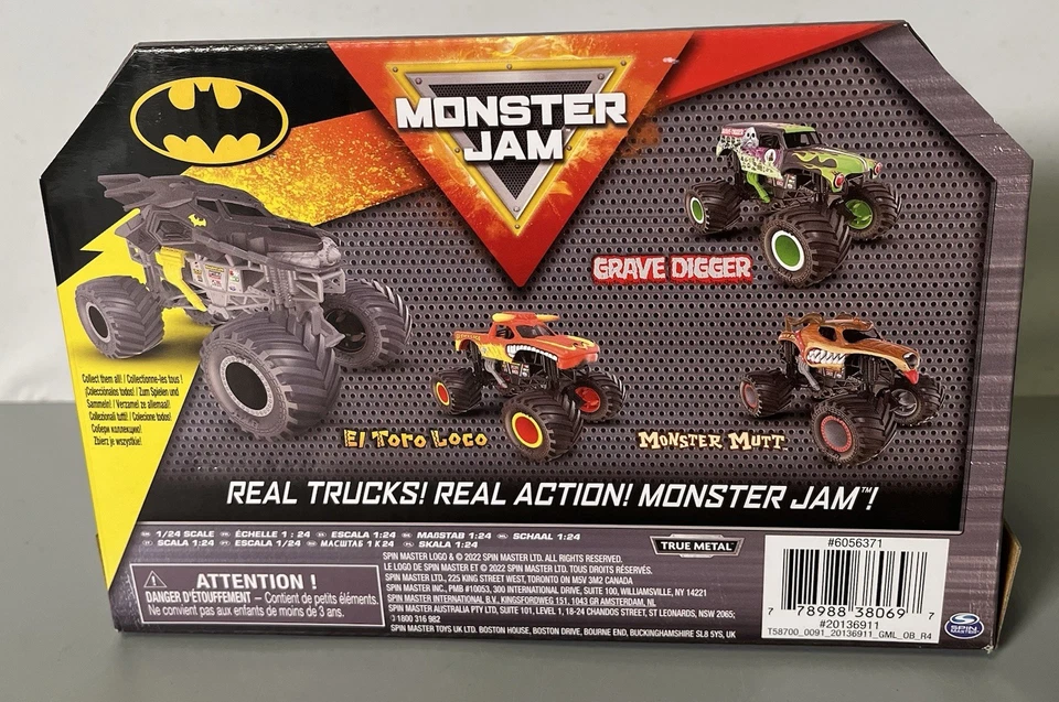 Monster Jam Batman Series 16 True Metal 1:24 Scale Spin Master Collectible NEW - Image 2 of 4