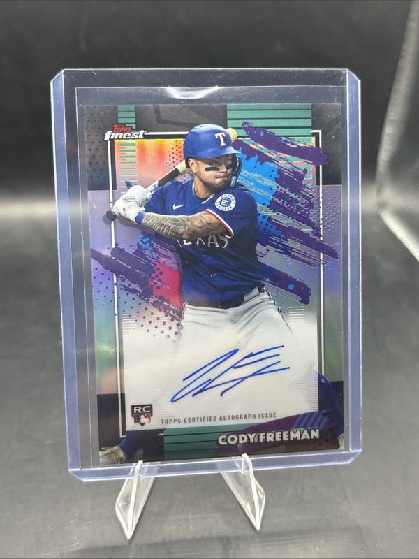 2026 Topps Finest Cody Freeman RC Auto Finest Rangers #FA-CFR
