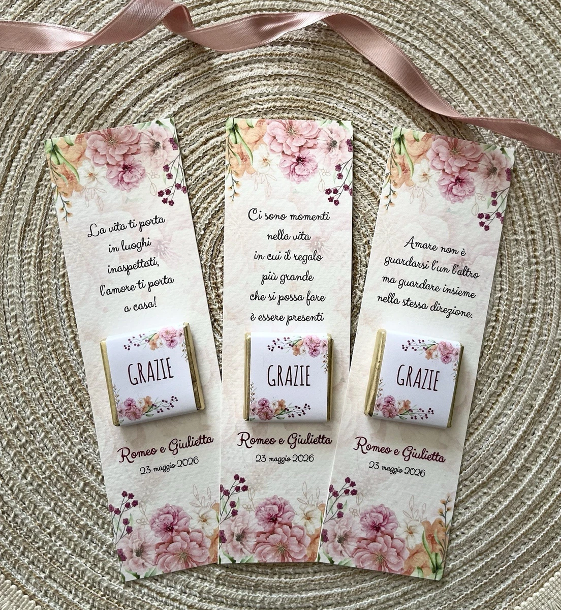 OLILLY - 50 Ventagli in Seta di Poliestere con Pochette Individuale in Organza - Un Regalo Elegante per il Matrimonio (Bianco