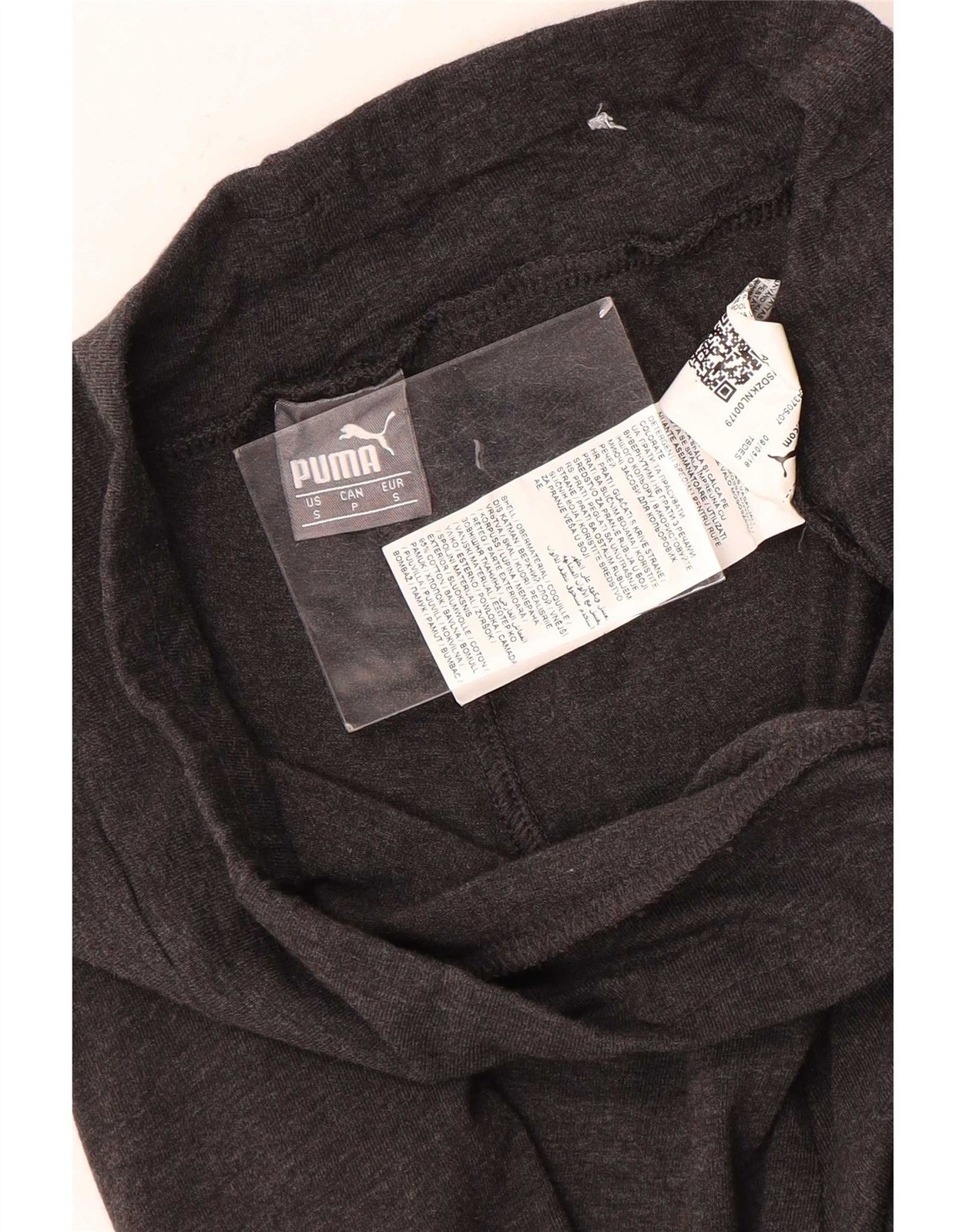 Puma Womens Graphic Leggings UK 10 Small Grey Cotton DV07 image 3