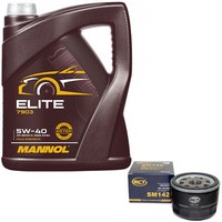 MotoröL Set 5W40 5 Liter + ÖLfilter FüR Alfa Romeo Fiat Lancia Opel Renault Clio