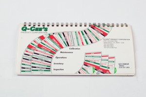 LOT OF (6) Q-CEE'S CALIBRATION LABELS PARTIAL BOOKLETS #QCC306 (H-1-3-10-24)