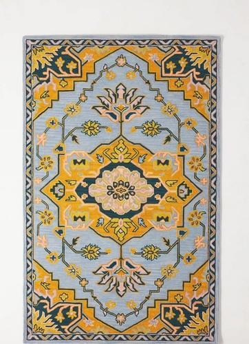 Alfombra acolchada de lana tradicional oriental lana premium para dormitorio sala de estar - Imagen 2 de 14