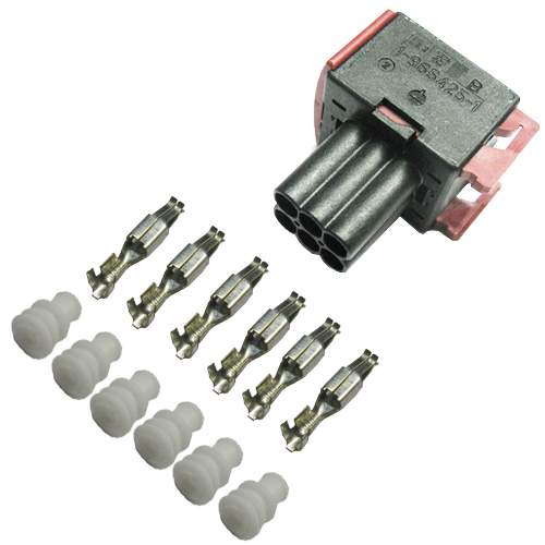 JPT 6 pol Stecker  Buchse mit Dichtungen und Kontakten 0,75-1,5mm² AMP Tyco - Imagen 1 de 3