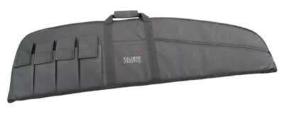 Midway USA Large 44'' Rifle Case W/5 Zipper Pouches Black  NEW